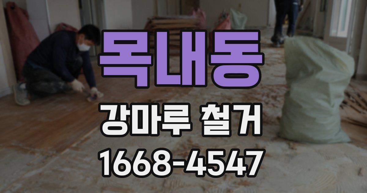 목내동 강마루 철거