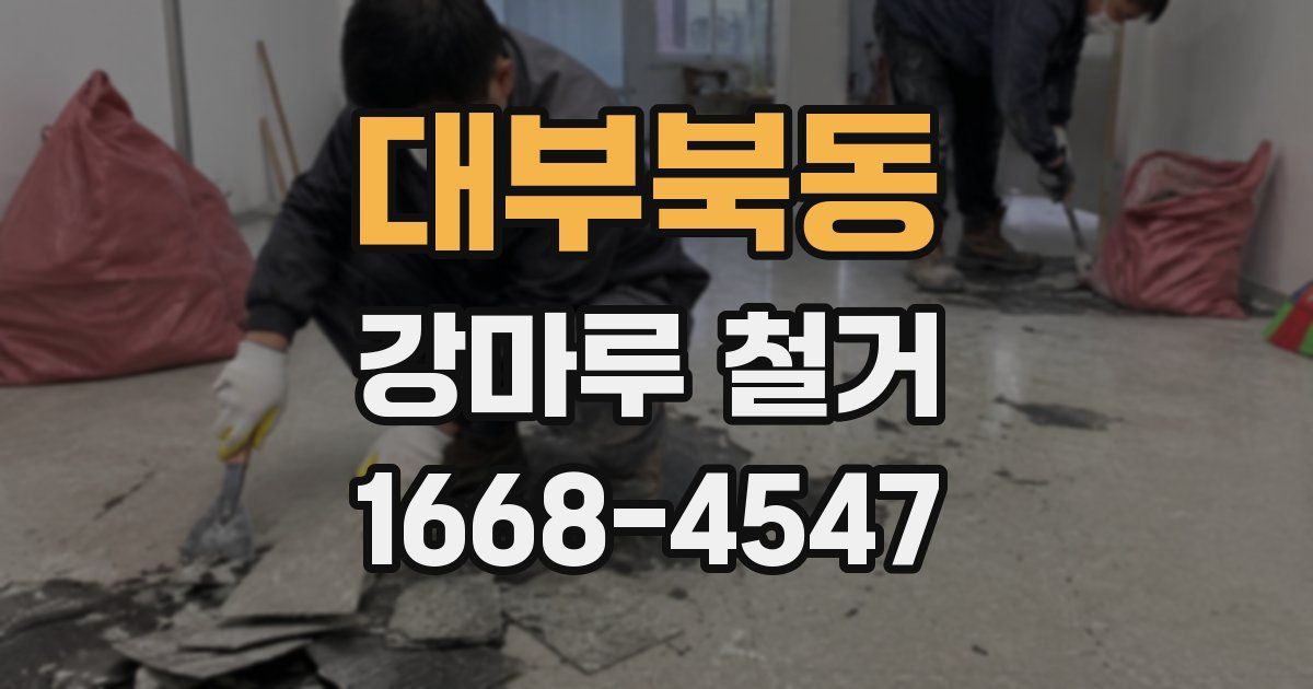 대부북동 강마루 철거