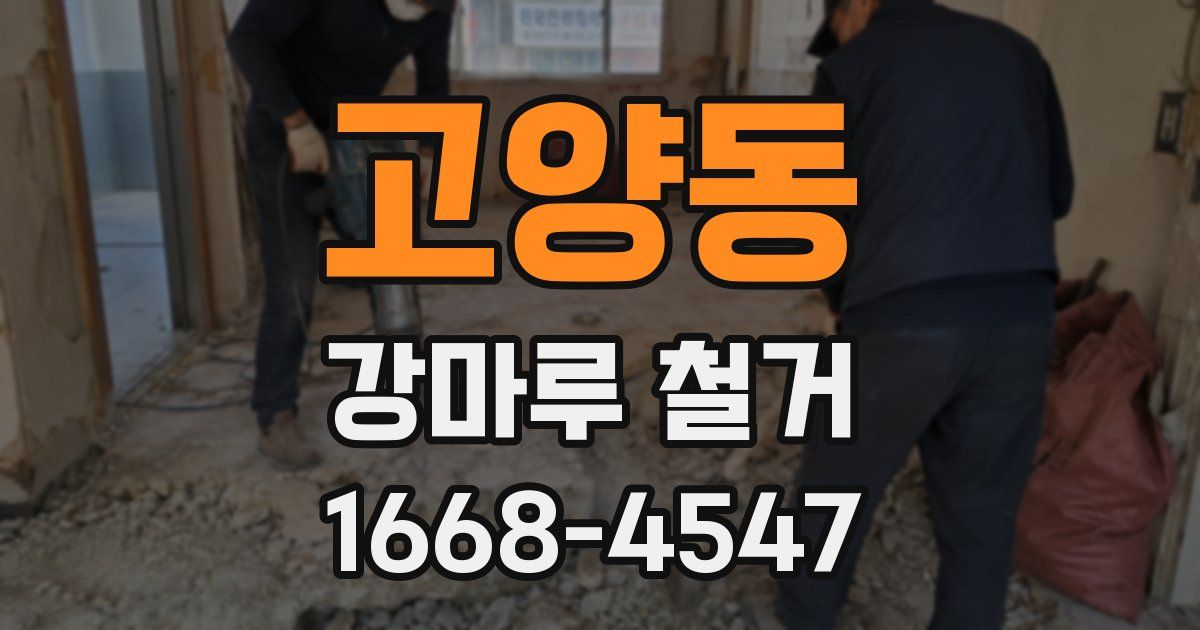 고양동 강마루 철거