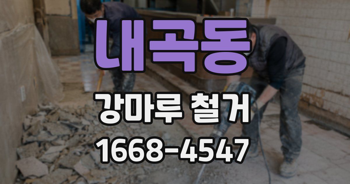 내곡동 강마루 철거