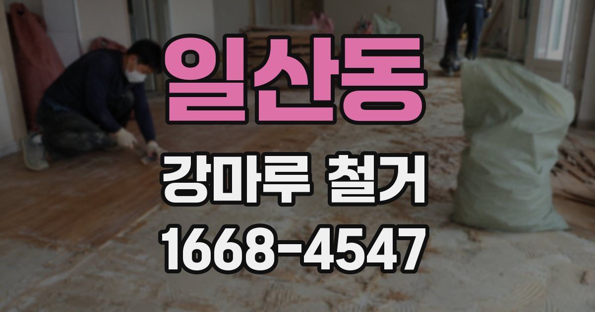 일산동 강마루 철거