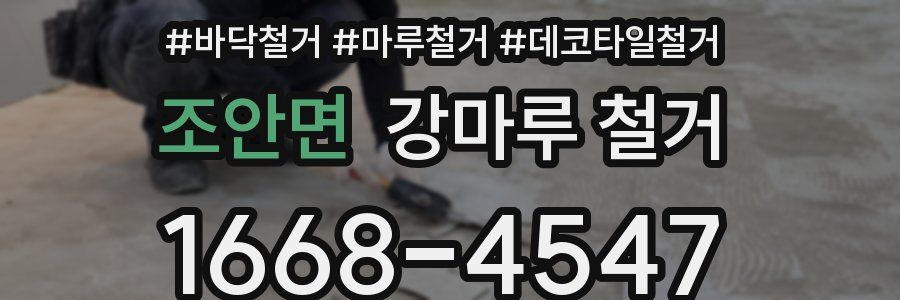 조안면 강마루 철거
