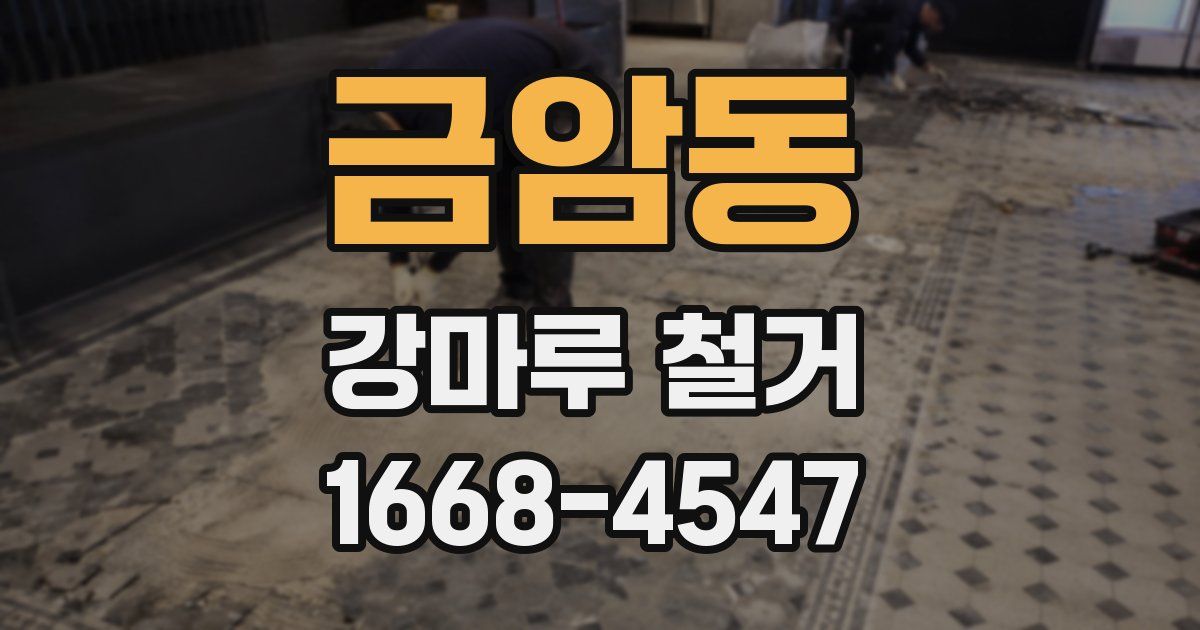금암동 강마루 철거