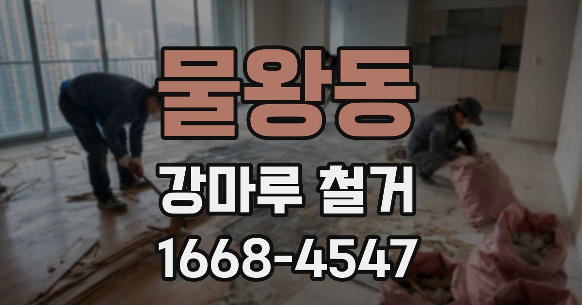 물왕동 강마루 철거