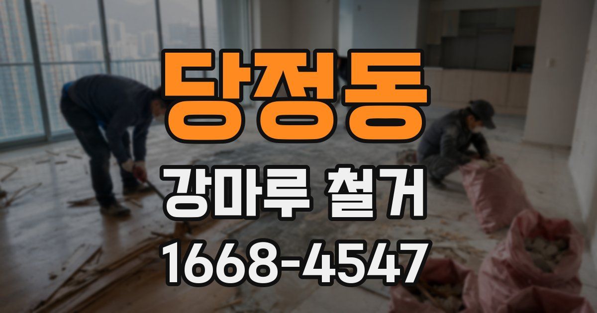 당정동 강마루 철거