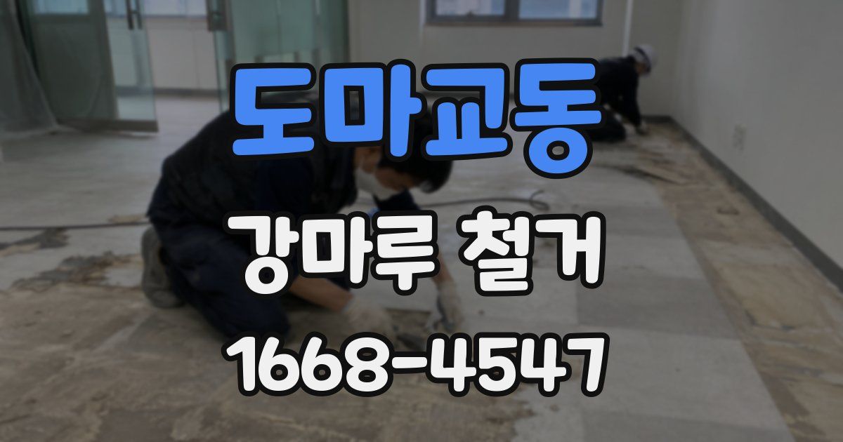 도마교동 강마루 철거