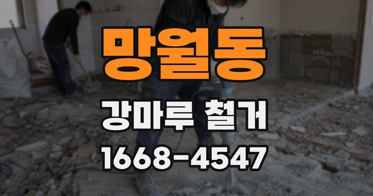 망월동 강마루 철거