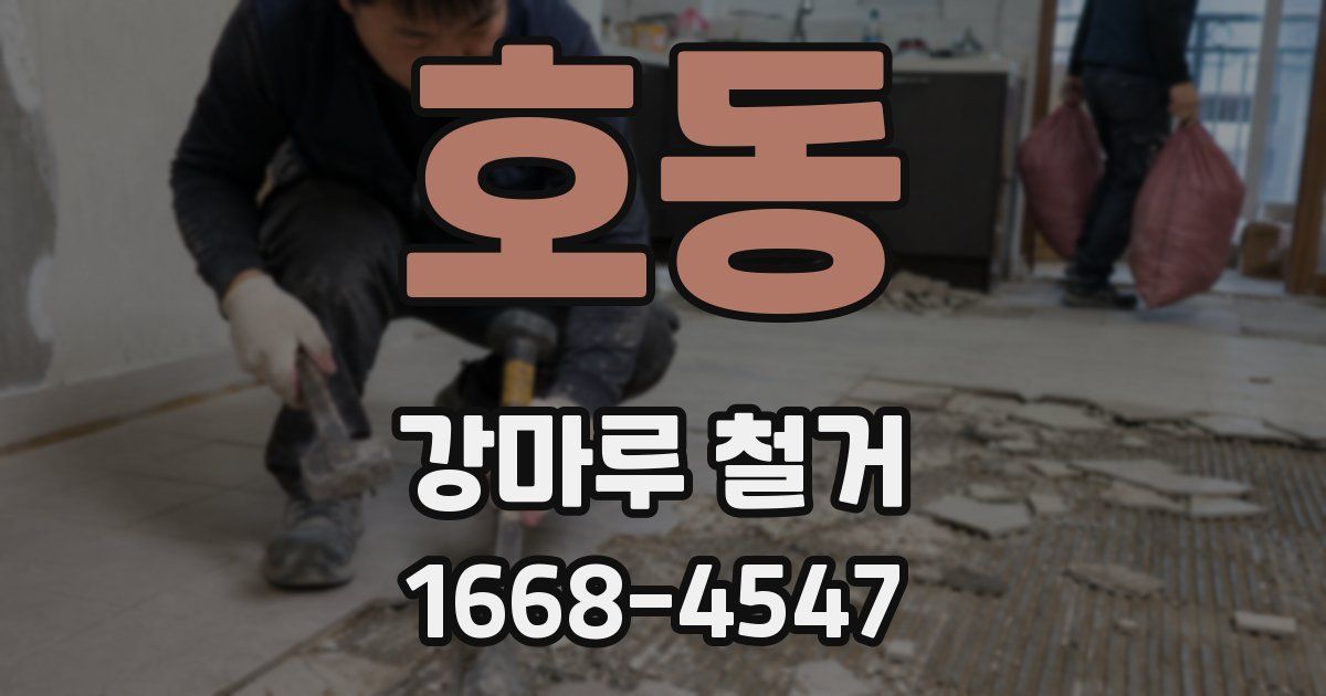 호동 강마루 철거