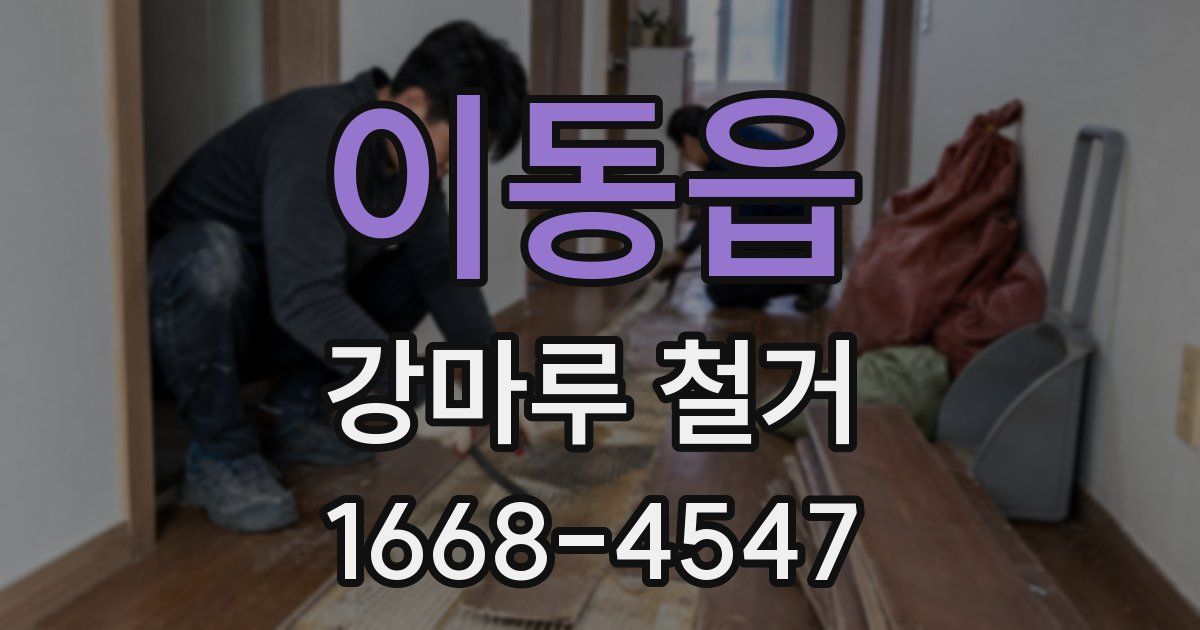 이동읍 강마루 철거