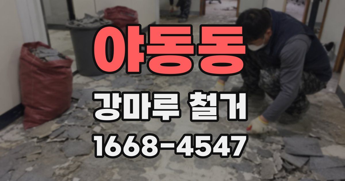 야동동 강마루 철거
