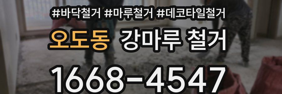 오도동 강마루 철거