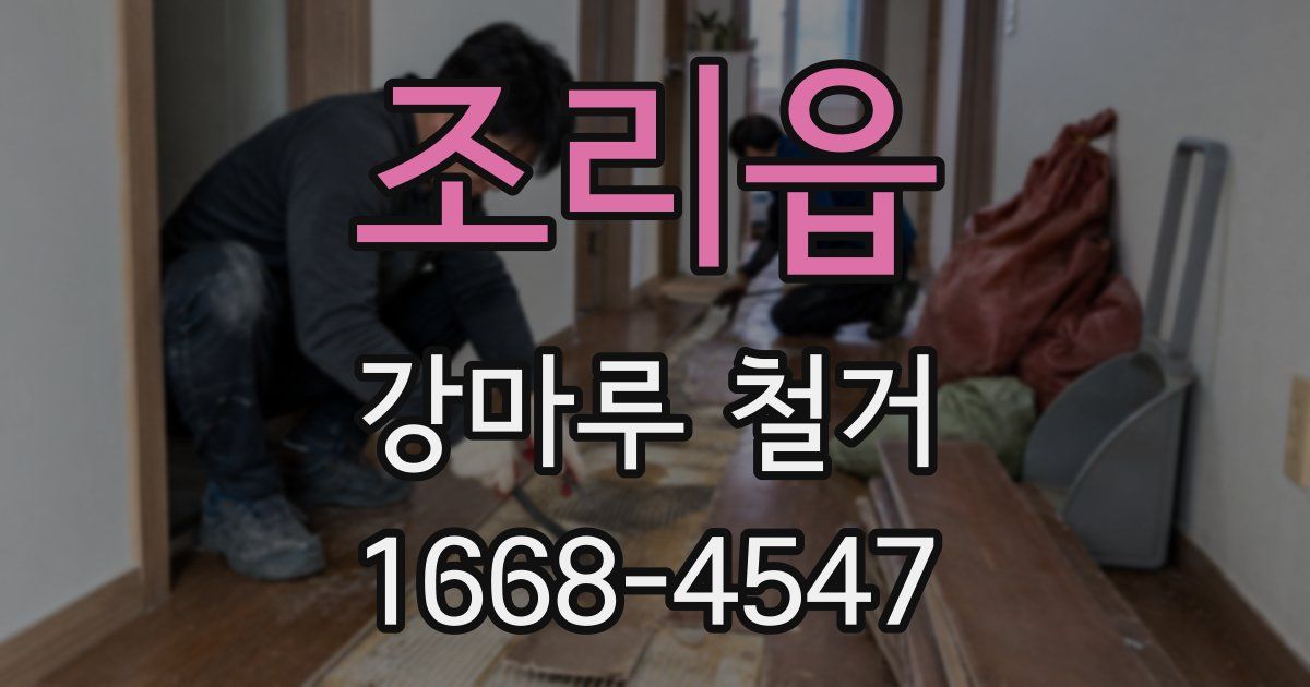 조리읍 강마루 철거