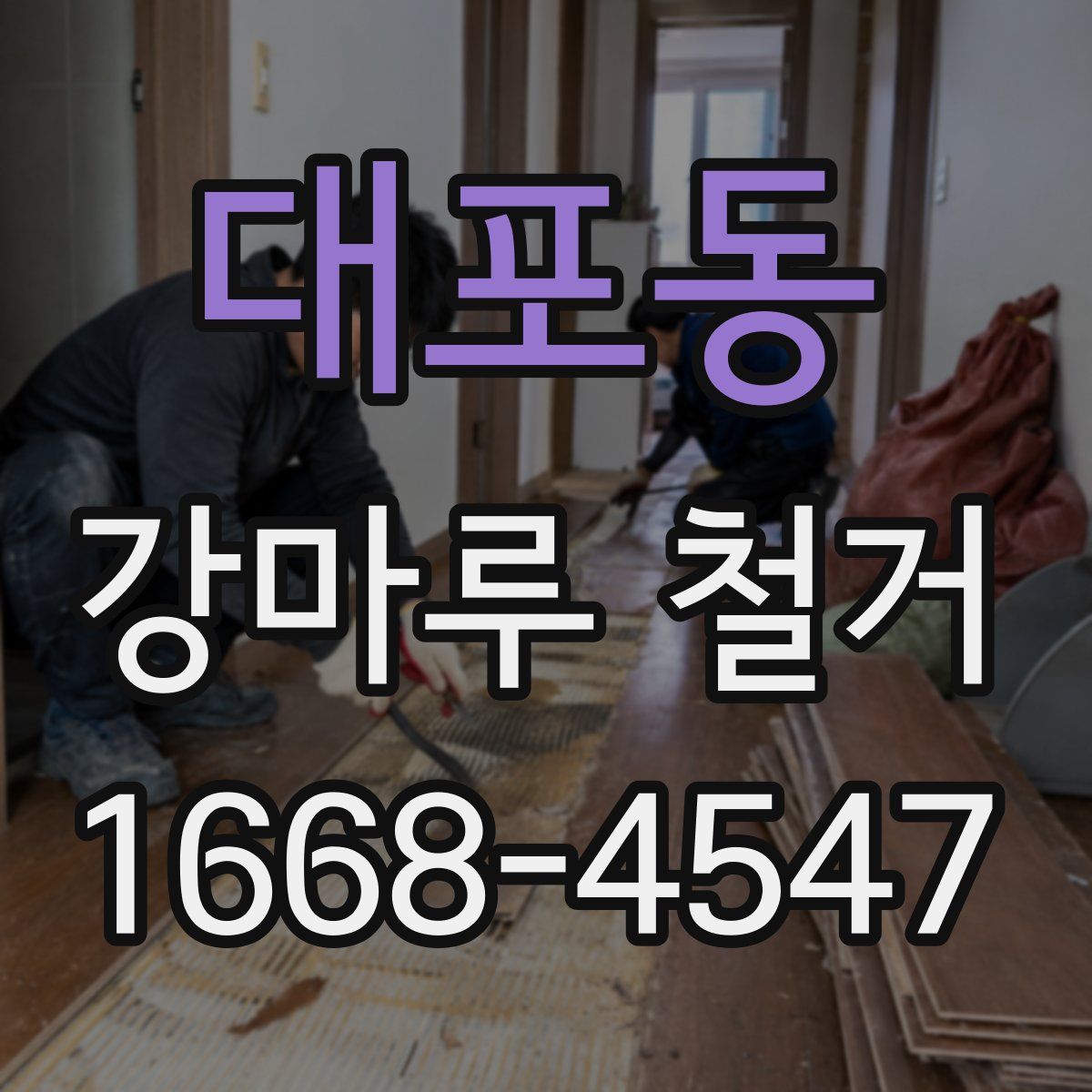 대포동 강마루 철거