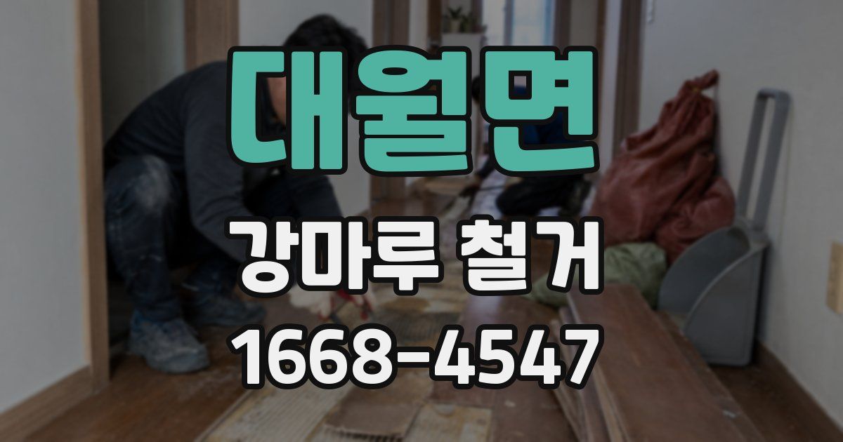 대월면 강마루 철거