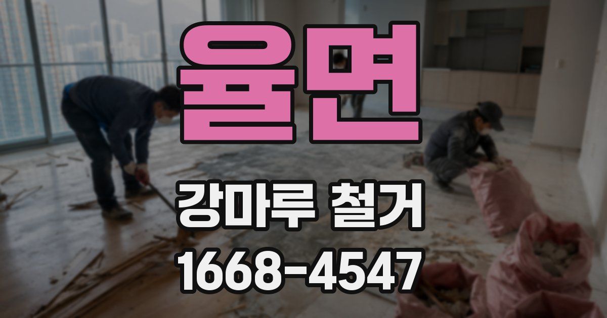 율면 강마루 철거