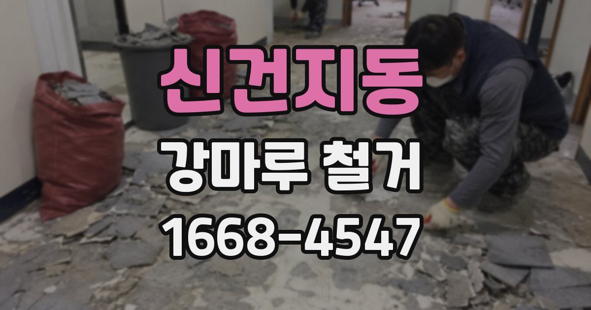 신건지동 강마루 철거
