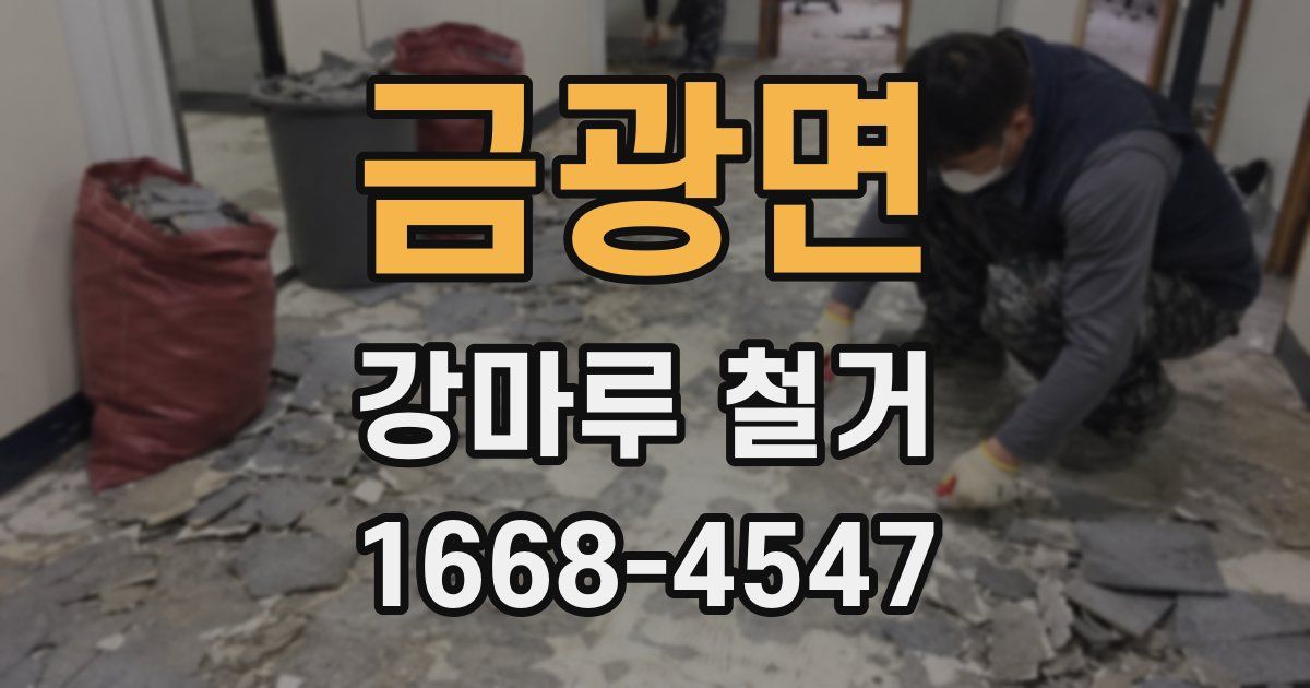 금광면 강마루 철거