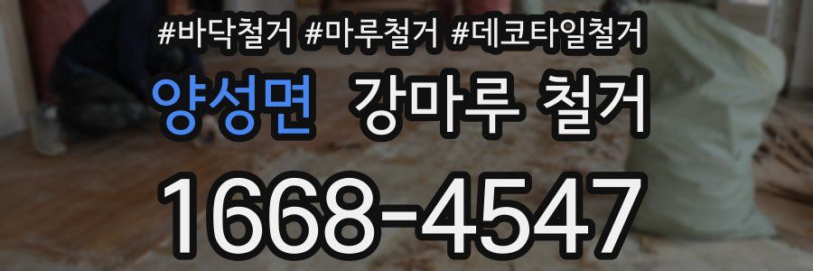 양성면 강마루 철거
