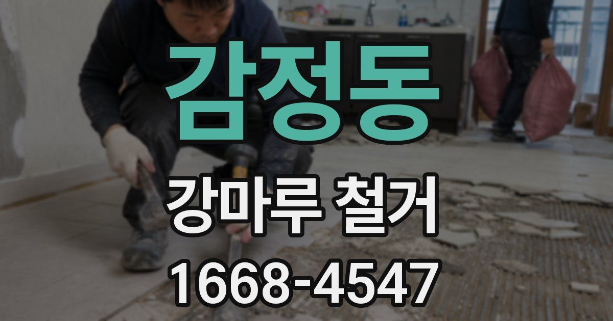 감정동 강마루 철거