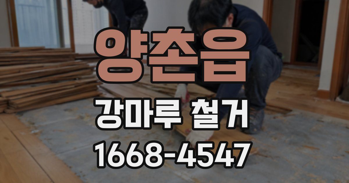 양촌읍 강마루 철거