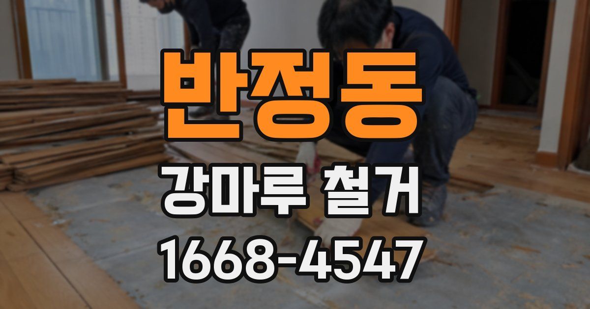 반정동 강마루 철거