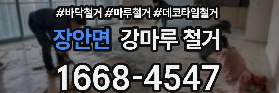 장안면 강마루 철거