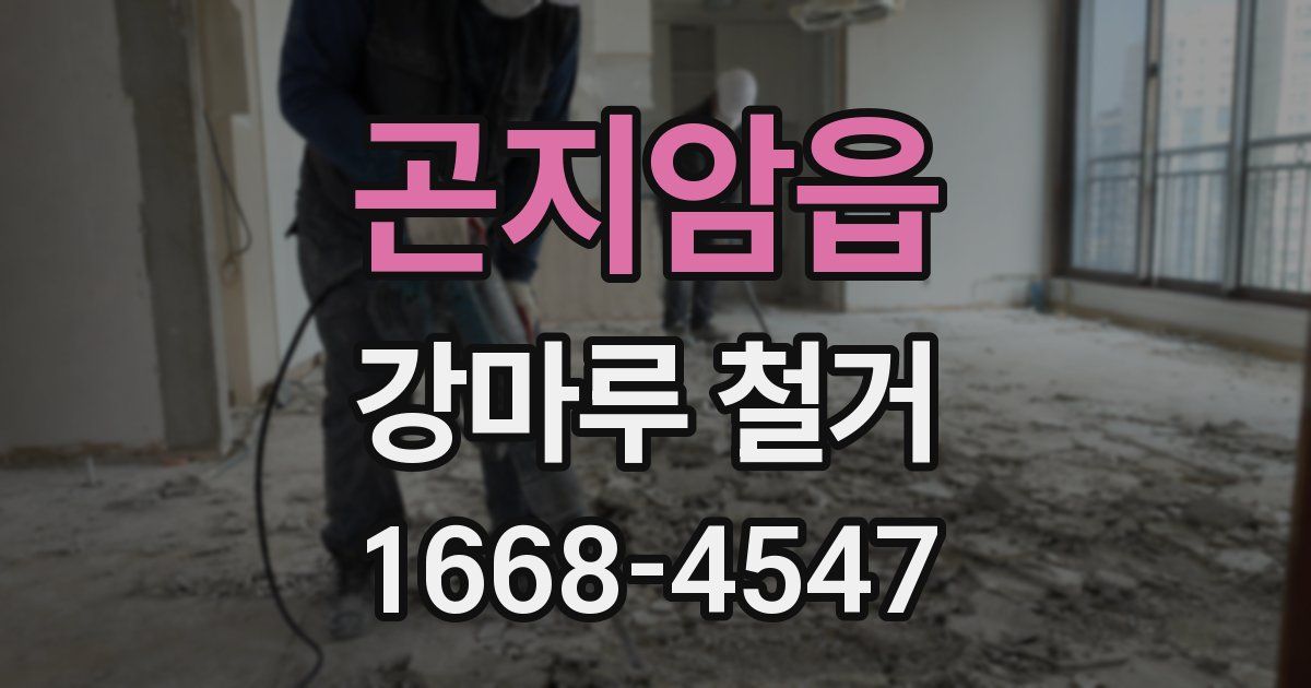 곤지암읍 강마루 철거