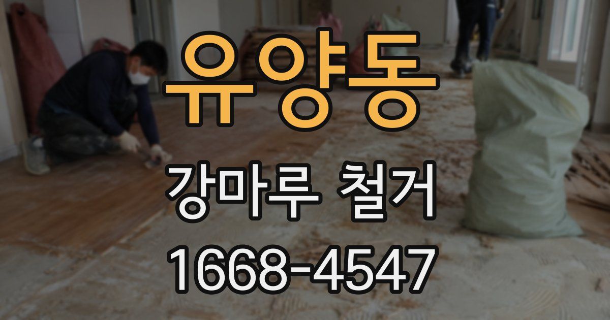 유양동 강마루 철거