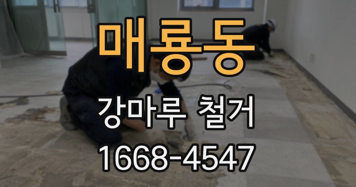매룡동 강마루 철거