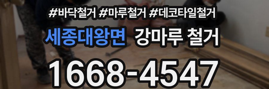 세종대왕면 강마루 철거