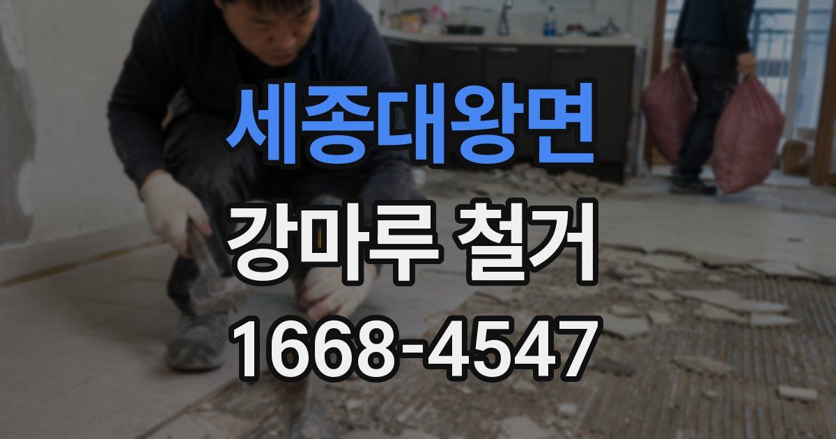 세종대왕면 강마루 철거