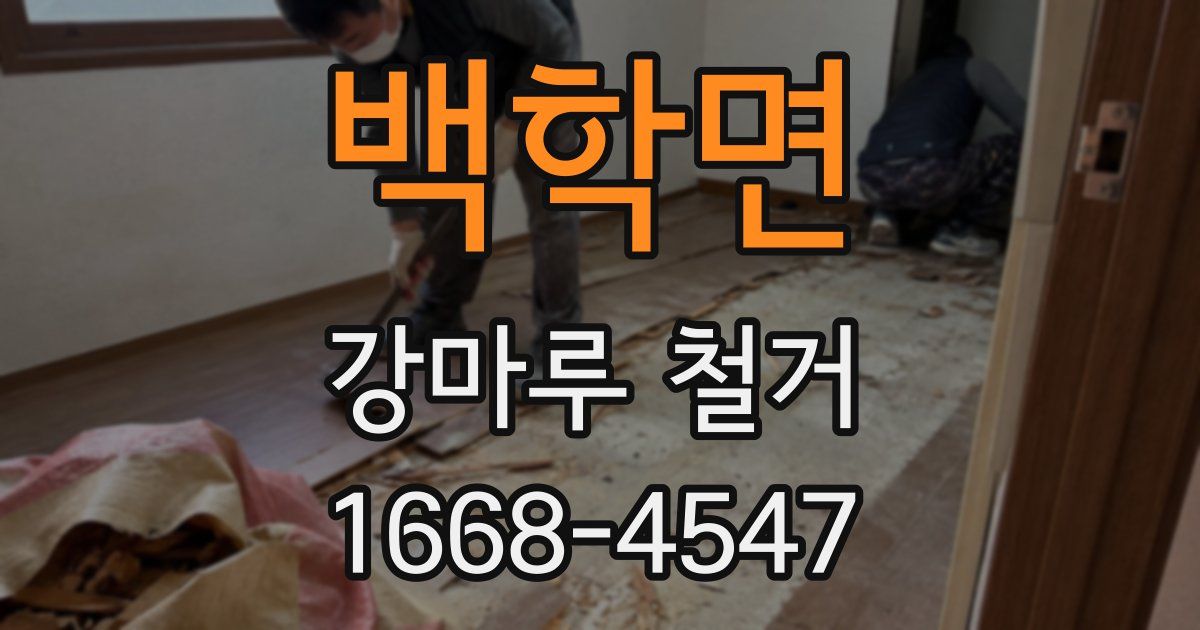 백학면 강마루 철거