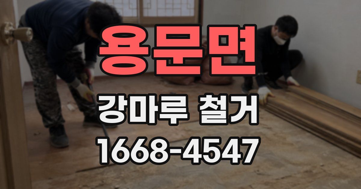 용문면 강마루 철거