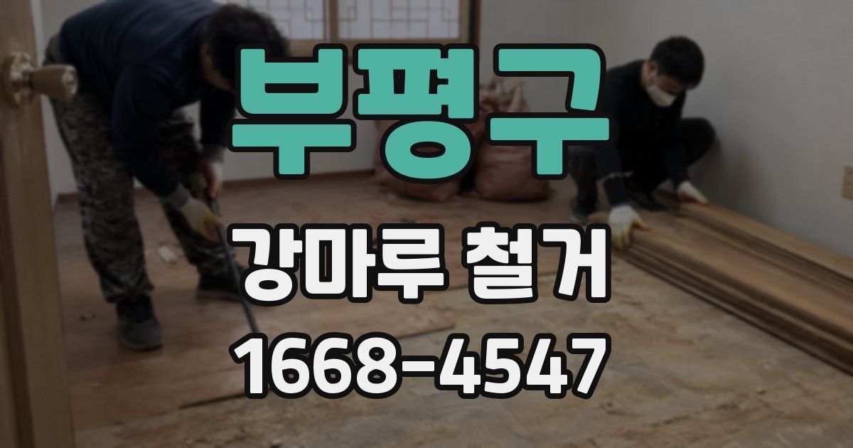 부평구 강마루 철거