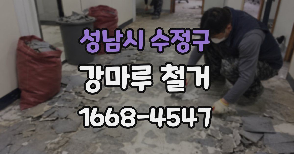 성남시 수정구 강마루 철거