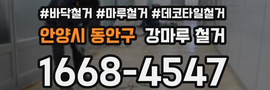 안양시 동안구 강마루 철거