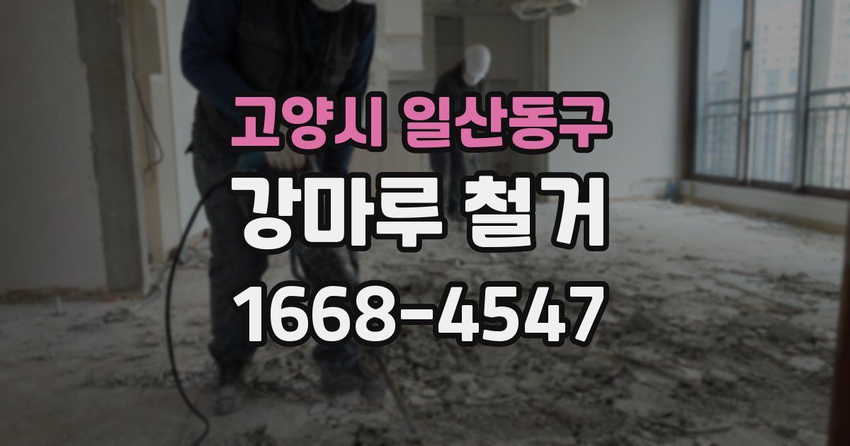 고양시 일산동구 강마루 철거