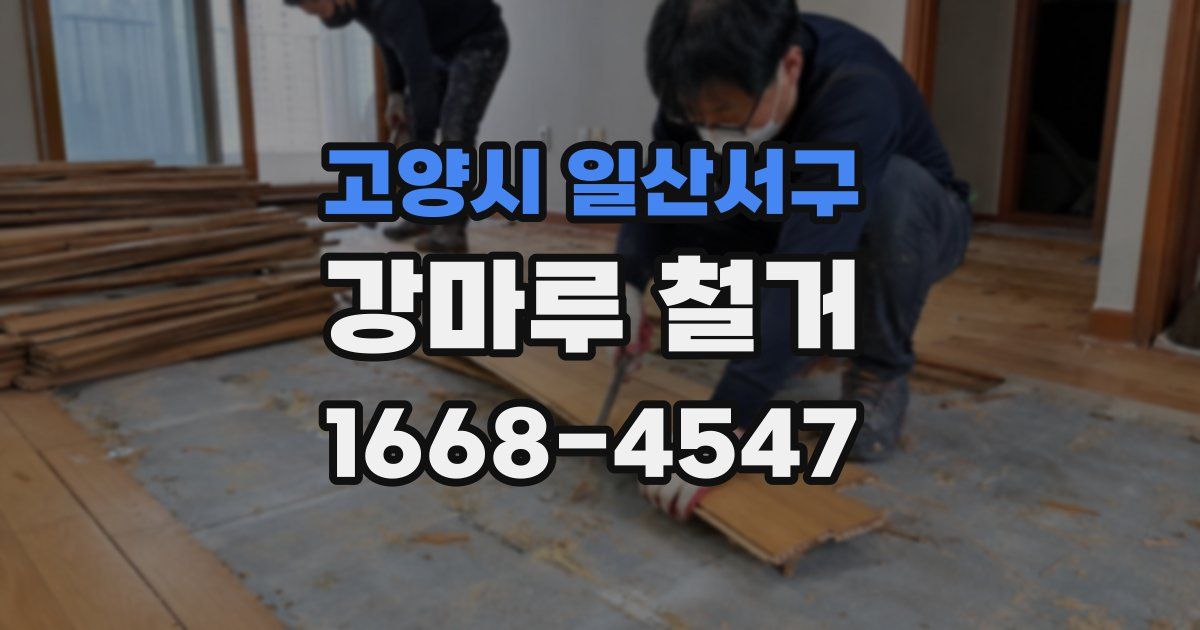 고양시 일산서구 강마루 철거