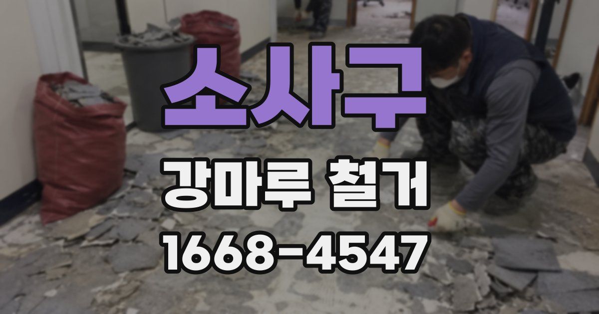소사구 강마루 철거