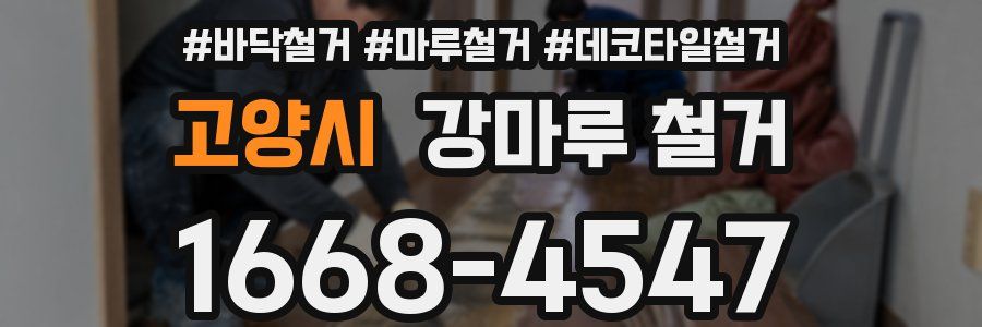 고양시 강마루 철거