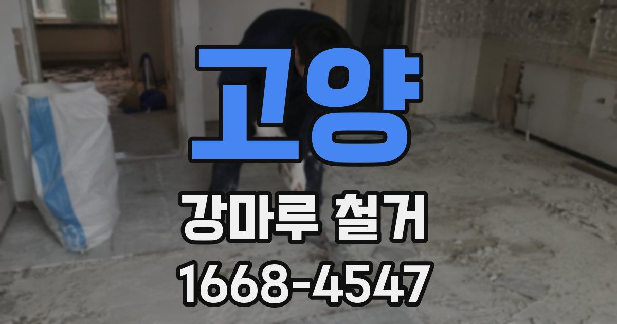 고양 강마루 철거