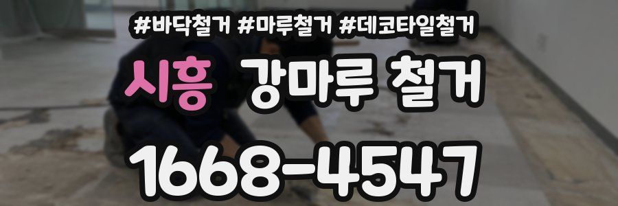 시흥 강마루 철거