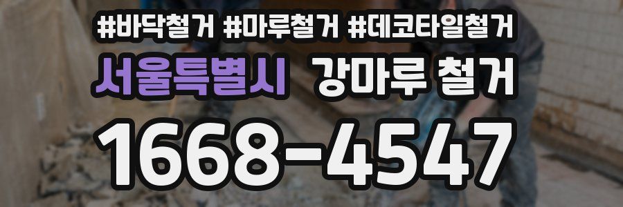 서울특별시 강마루 철거