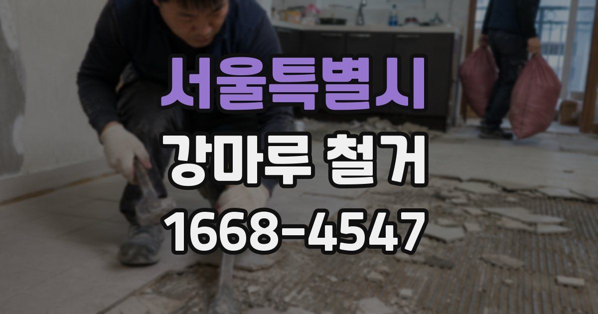 서울특별시 강마루 철거