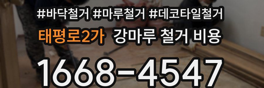 태평로2가 강마루 철거 비용