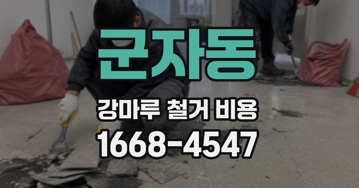 군자동 강마루 철거 비용