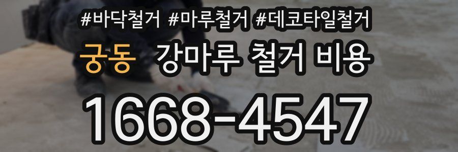궁동 강마루 철거 비용