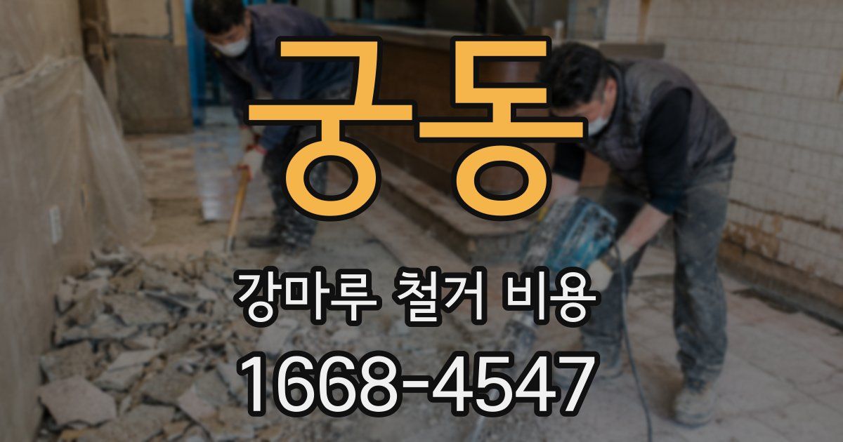 궁동 강마루 철거 비용