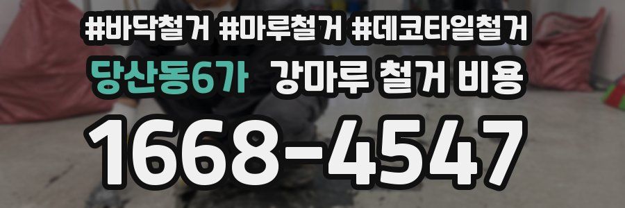 당산동6가 강마루 철거 비용