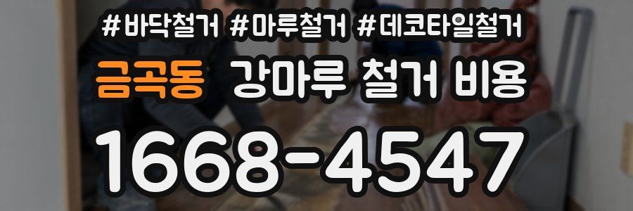 금곡동 강마루 철거 비용